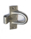 Side wall bracket at the front with lanyard for chest bar in the horse trailer / horse transporter