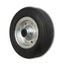 Ersatzrad 200 x 60 mm für Stützrad Vollgummirad m. Stahlfelge verzinkt mit Nabe - 48 mm Stützrad