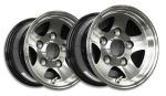 2x Anhänger Alufelge Alurad Alu Felge LM 10 Zoll - 6.00 x 10 6 x10, 6j x 10 ET0 5-Loch - Demontage