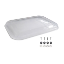 Replacement pane glass for horse trailer window [350 x 500 mm] - CLEAR