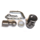 43mm 3-Way Tilting Bearings 43mm complete-set with welding ball & security bolt 18/14 mm - three-way tipper