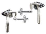 Angle lever lock Side wall lock size 1 right & left with eyelet set - car trailer
